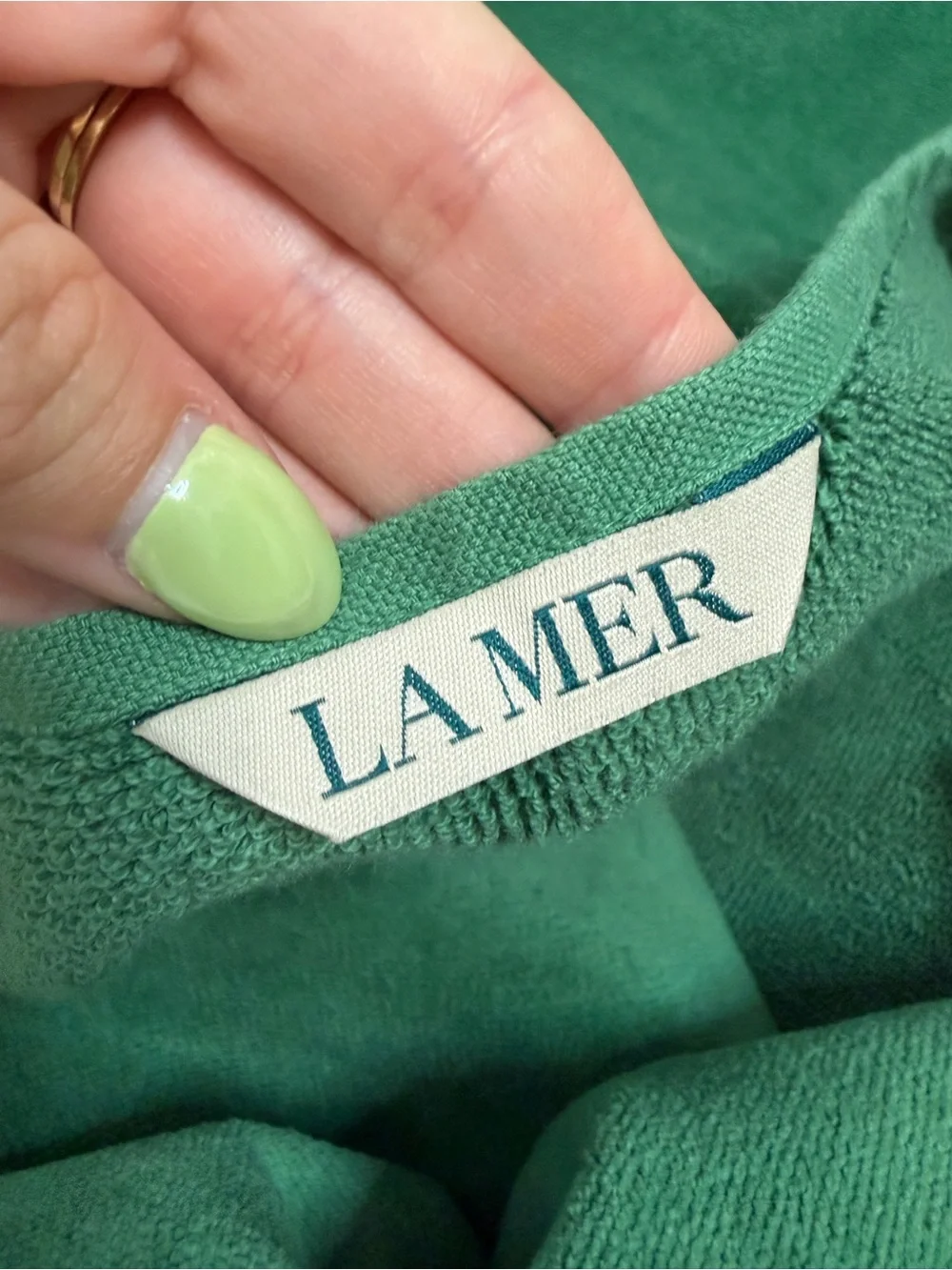 Exclusive La Mer Emerald Green VIP Cotton Beach Towel